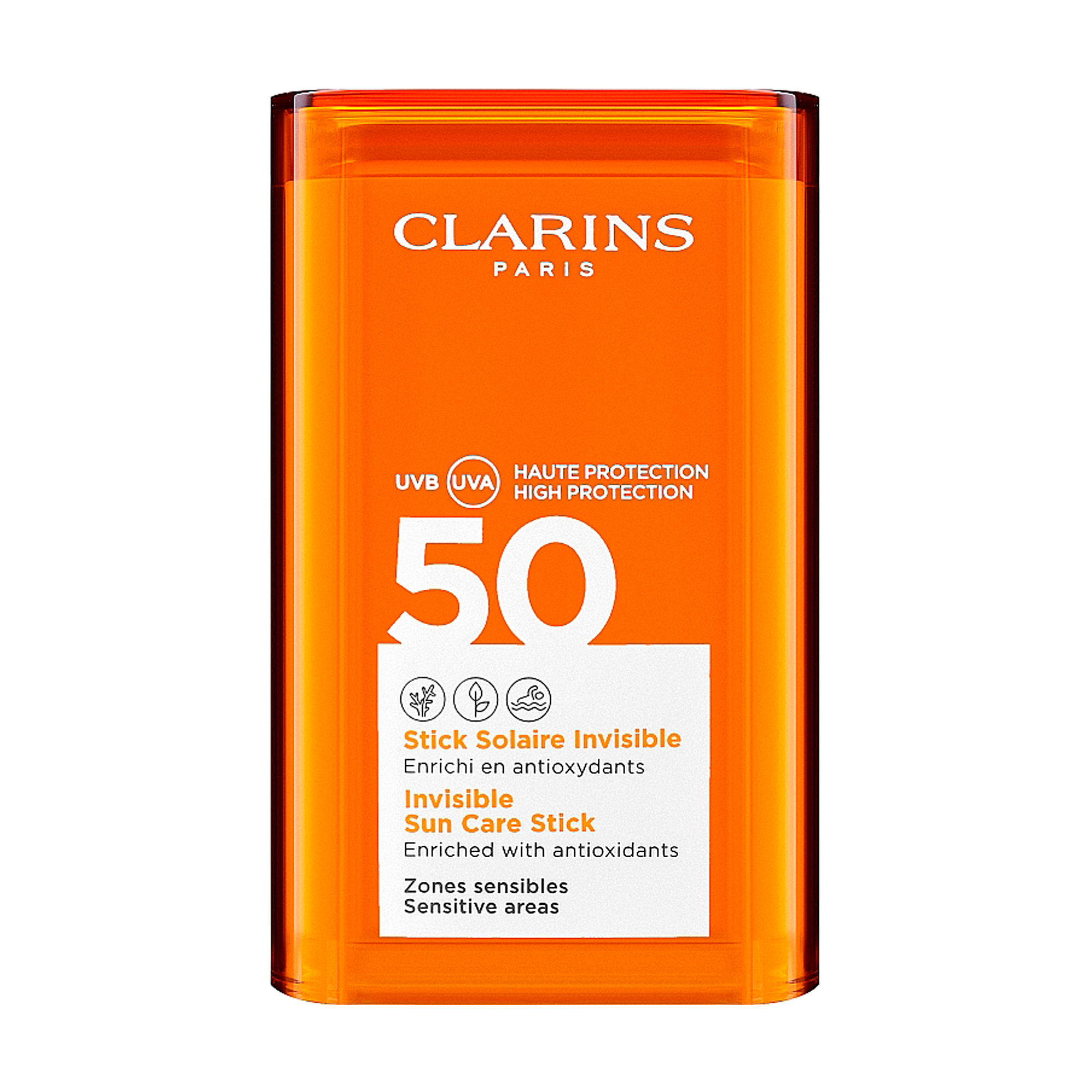 Сонцезахисний стік для чутливих ділянок обличчя Clarins Stick Solaire Invisible SPF50, 17 г