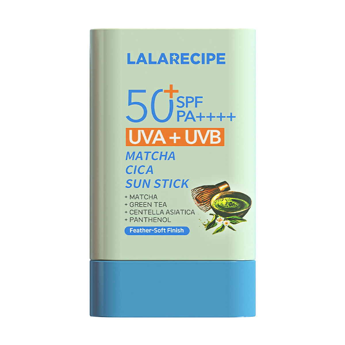 Сонцезахисний стік для обличчя Lalarecipe Matcha Cica Sun Stick з центеллою та матчею SPF 50+ PA++++, 20 г